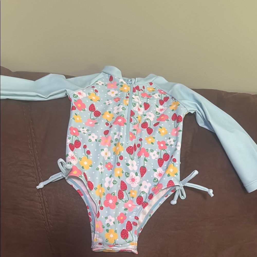 Floral Kids Swim One Piece